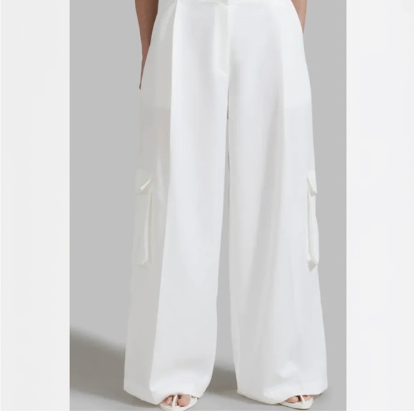 The Frankie Shop GLADYS CARGO PANTS - WHITE Size M - Picture 3 of 10